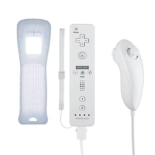 Kit Remoto Y Nunchuck Oem Compatible Con Consolas Wii / Wiiu