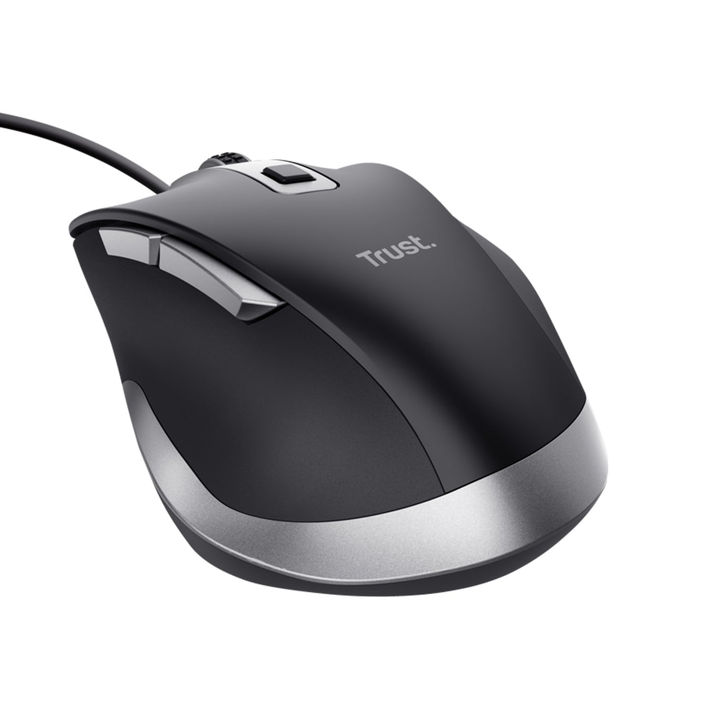 Mouse Semi Ergonomico Alambrico Trust Fyda Black