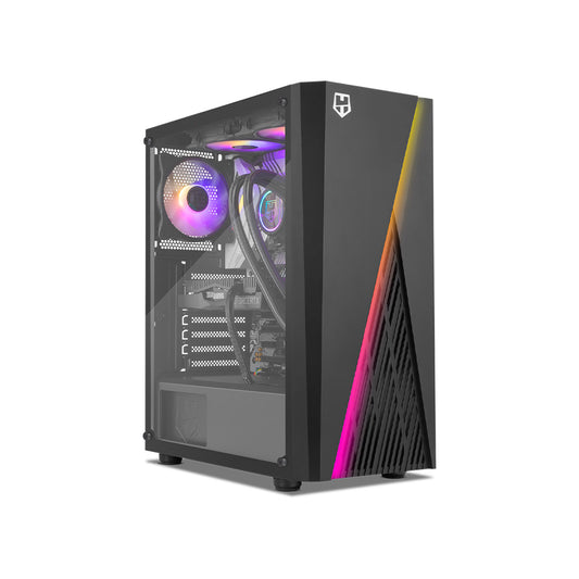 Gabinete Gamer Nox Hummer Frost Argb Mid-Tower Black