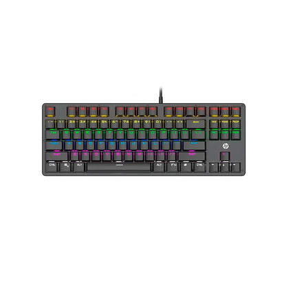 Teclado Mecanico Hp Tkl Gk200 Black - Sw Blue Layout Español