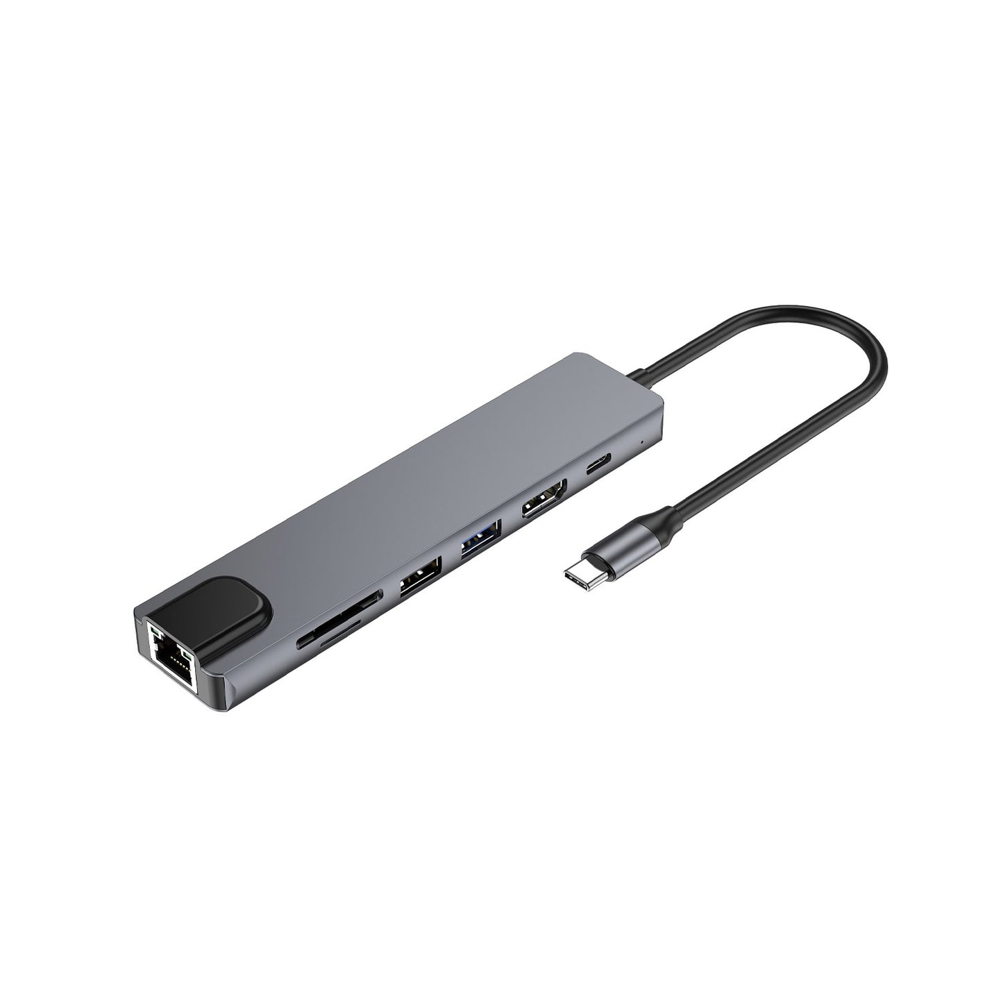 Adaptador Dock Station 7 En 1 Lan/MicSd/Usb/Hdmi TM-100550