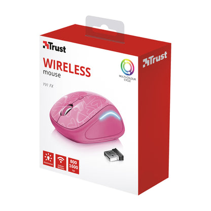 Mouse Inalambrico Trust Yvi Fx Pink - Crazygames