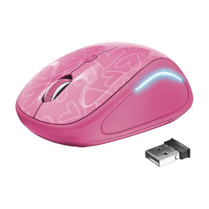 Mouse Inalambrico Trust Yvi Fx Pink - Crazygames