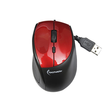 Mouse Cableado DPI Ajustable TM-MO360 Rojo - Crazygames