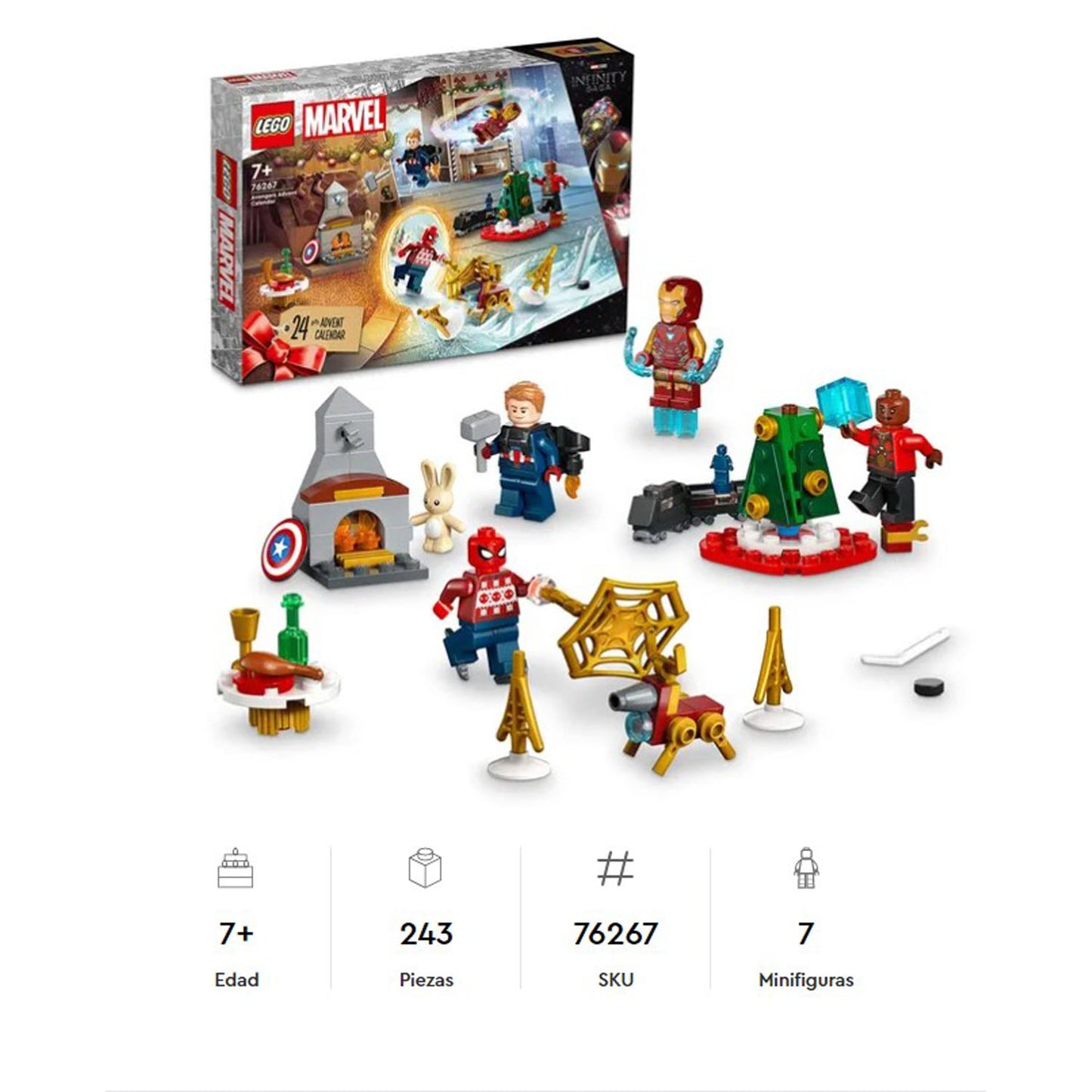 Lego Marvel: Calendario De Adviento De Los Vengadores 76267